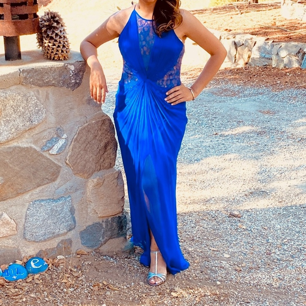 BCBGMaxAzria Royal Blue Maxi Dress
